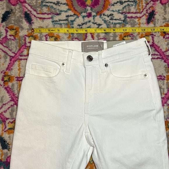 Everlane The Mid-Rise Skinny Jean Ankle Size 24 NWT White Denim - Picture 8 of 14